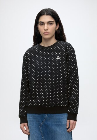 Karl Lagerfeld - Sudadera 'Ikon' en negro: frente
