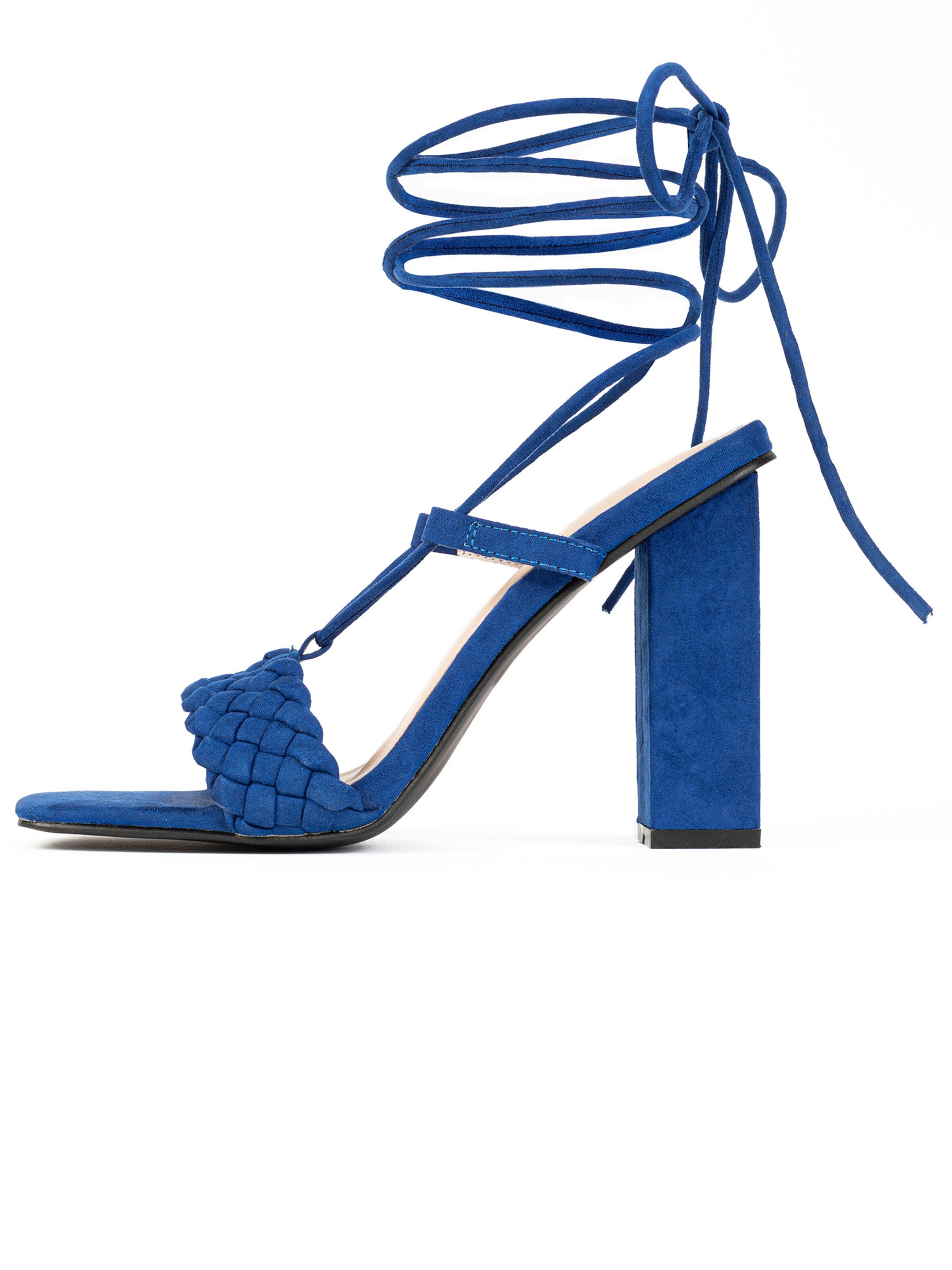 Celena - Sandálias com tiras 'Chahra' em azul: frente