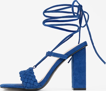 Celena Sandalen met riem 'Chahra' in Blauw: voorkant