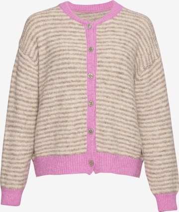 Lilavie Strickjacke ' Patii ' in Beige: Vorderseite