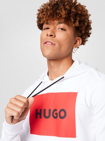 HUGO - Sweatshirt 'Duratschi' em branco