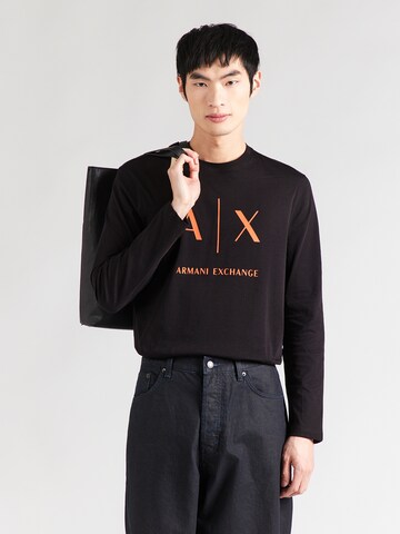 ARMANI EXCHANGE Μπλουζάκι σε μαύρο: μπροστά