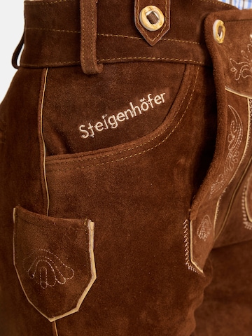 Steigenhöfer Regular Traditional Pants 'Annika' in Brown