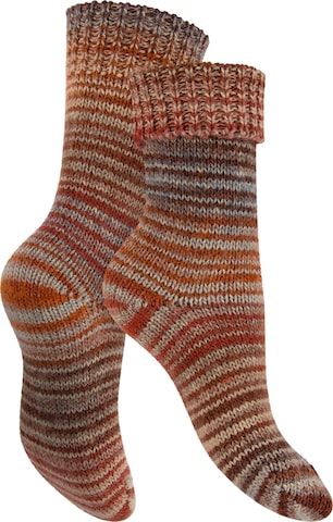 celodoro Socks 'Mouline' in Red: front