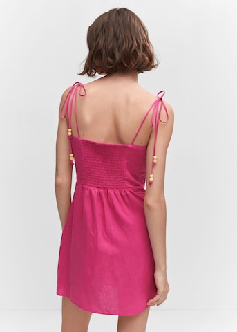 MANGO Letné šaty 'Pedro' - ružová