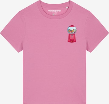 Watapparel Shirt ' Kaugummiautomat ' in Roze: voorkant