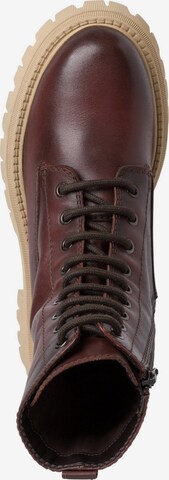 TAMARIS Lace-up bootie in Brown