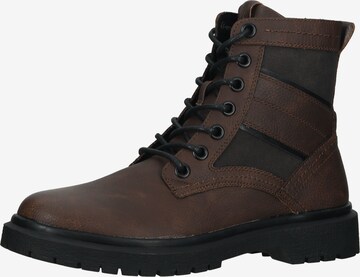 BULLBOXER Lace-Up Boots in Brown: front