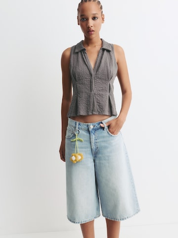 Pull&BearTop - siva boja: prednji dio