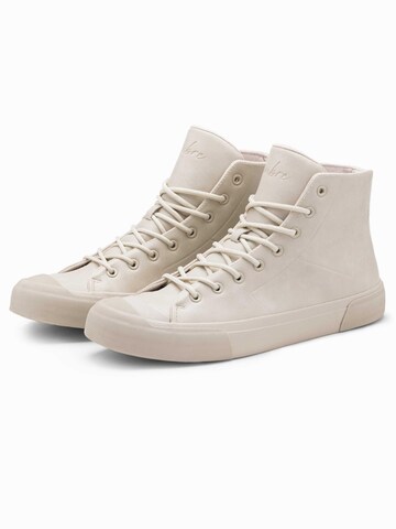 Ombre High-top trainers in Beige