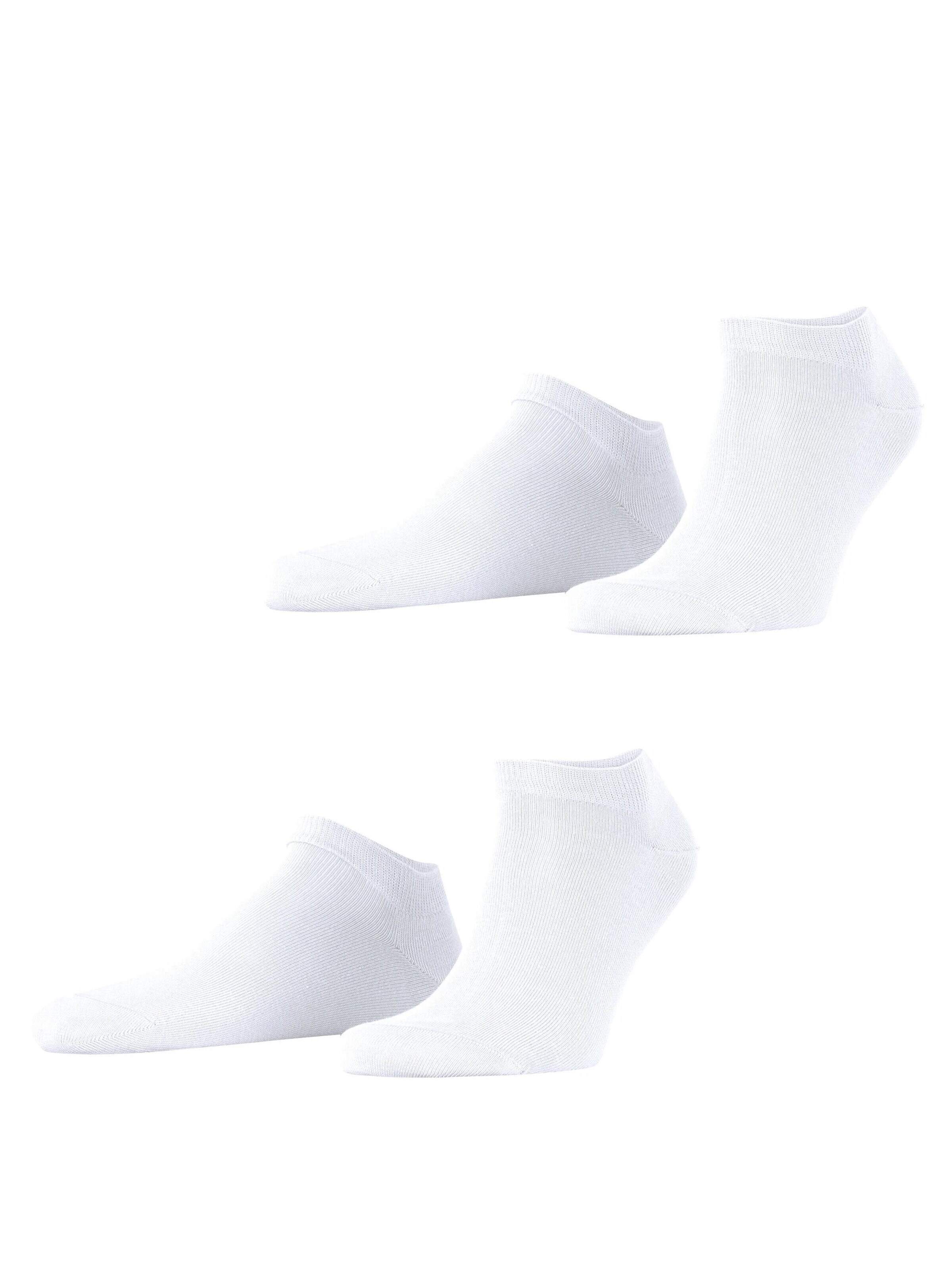 ESPRIT Füßlinge 'Basic Uni 2-Pack'‌‌ in Weiß: Vorderseite