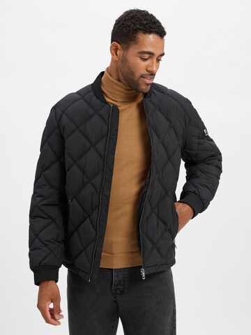 TOM TAILOR Winterjacke in Schwarz: Vorderseite
