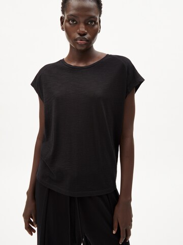 ARMEDANGELS Shirt in Zwart: voorkant
