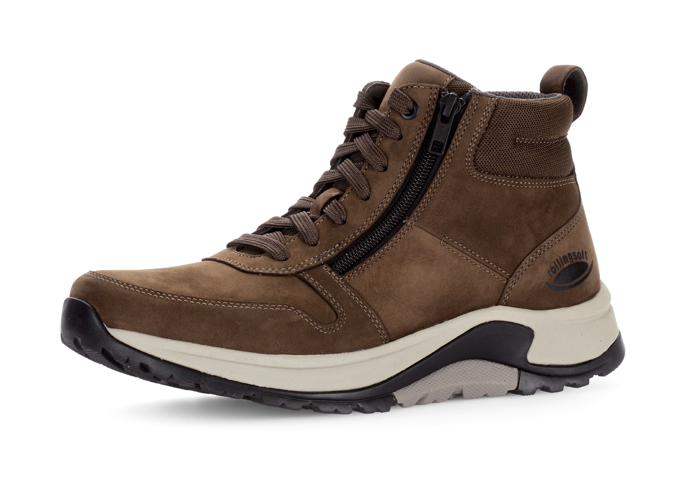 Gabor Rollingsoft Schnürboots in Braun: Vorderseite