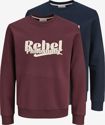 JJ RebelSweater majica 'JREBRAKIM' - plava boja: prednji dio
