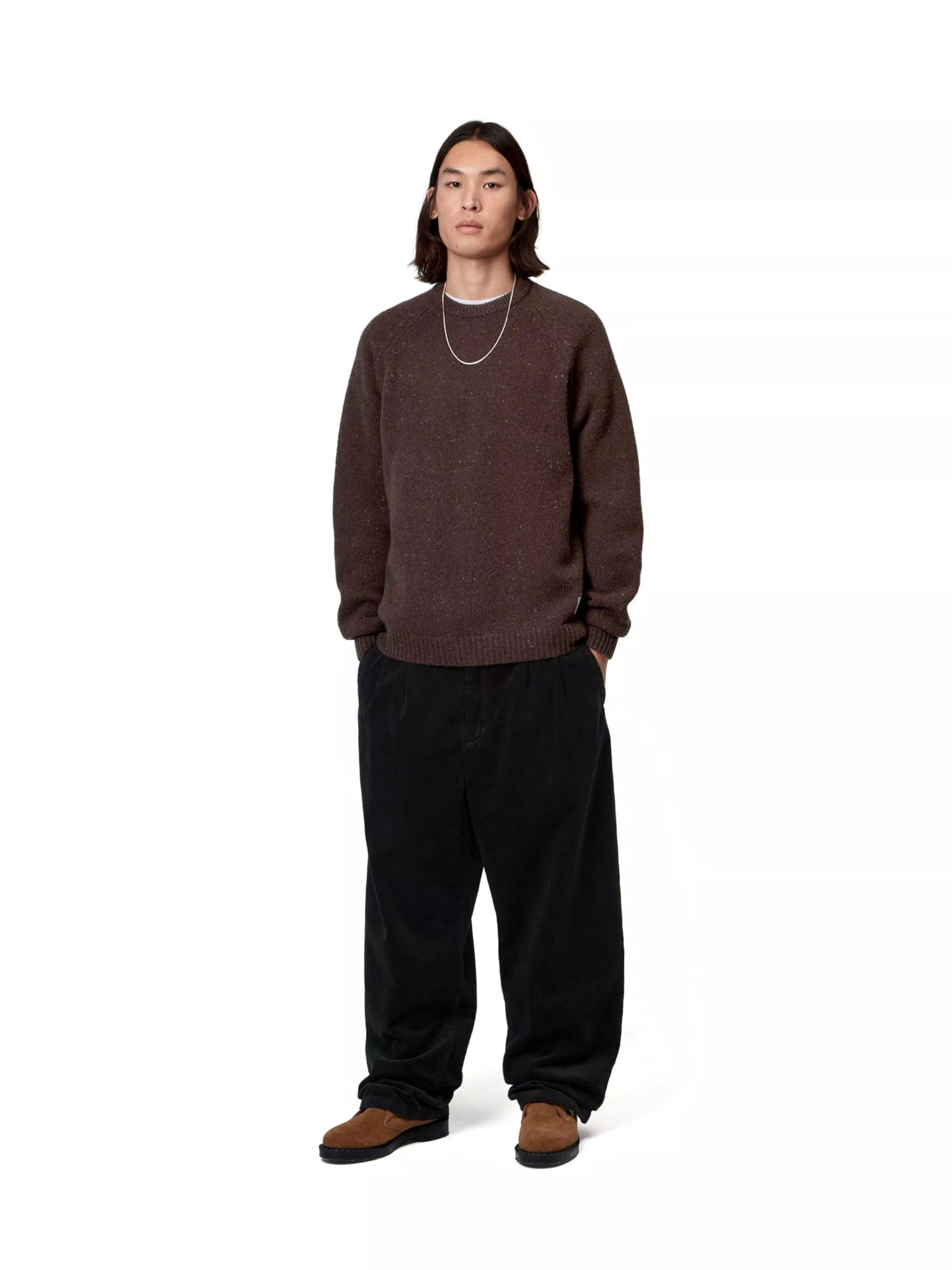 Pullover 'ANGLISTIC SWEATER SPECKLED TOBACCO' di Carhartt WIP in marrone