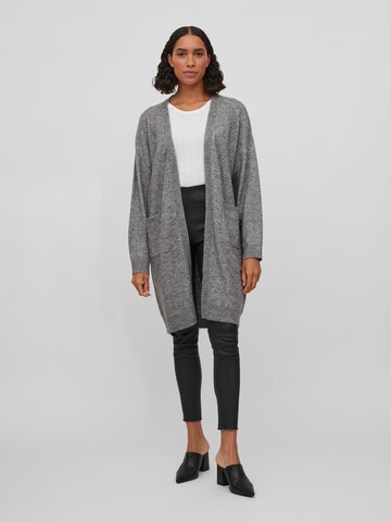 VILA Knit Cardigan in Grey: front