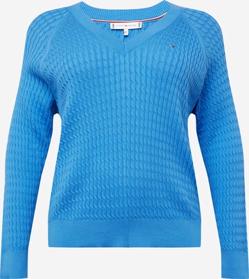 Pullover di Tommy Hilfiger Curve in blu: frontale