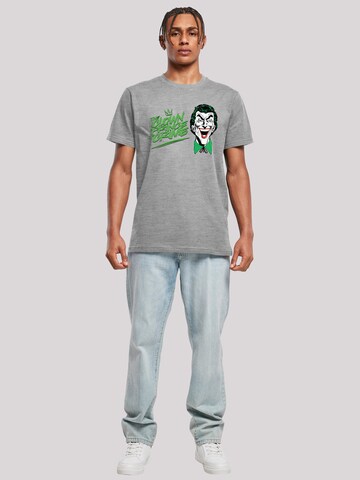 F4NT4STIC Shirt 'DC Comis Superhelden Batman Joker The Clown Prince Of Crime' in Grijs