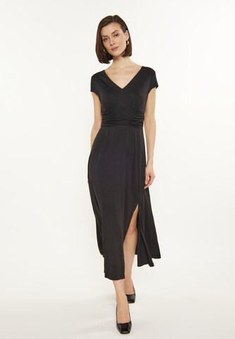 usha BLACK LABEL Kleid in Schwarz: Vorderseite