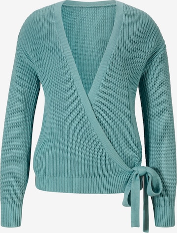 Cardigan heine en bleu : devant