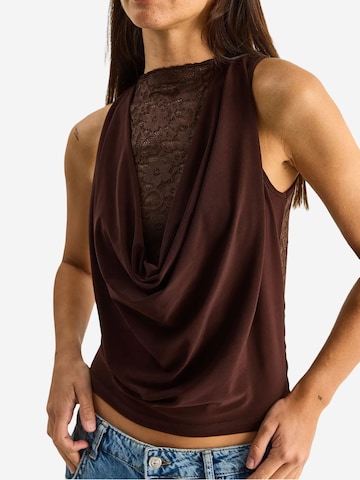 Chemisier Bianco Lucci en marron