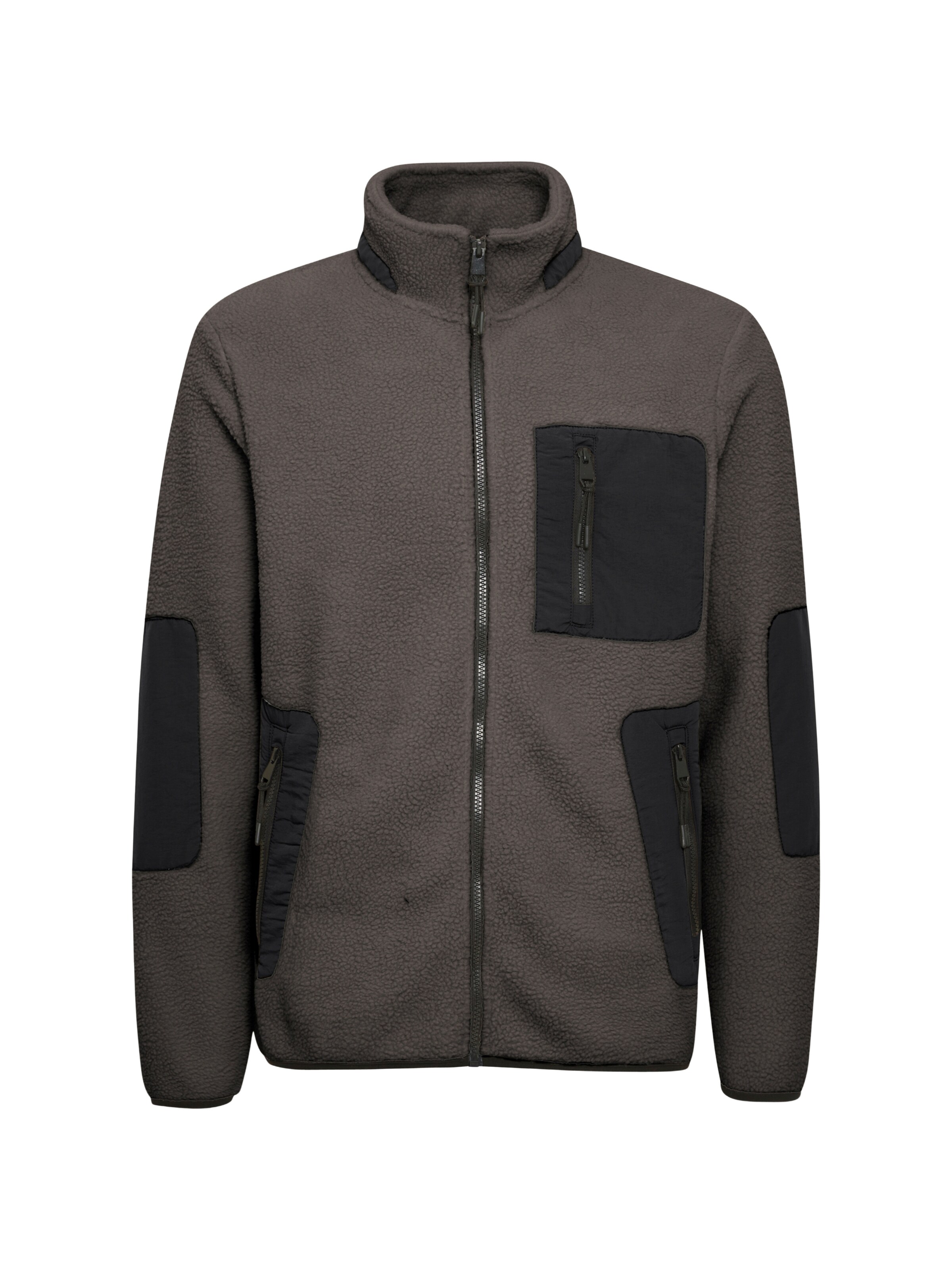 BLEND Sweatshirtjacke 'Bhlauke' in Grau: Vorderseite
