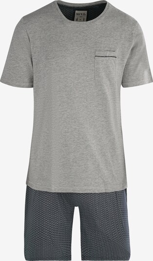 Phil & Co. Berlin Schlafanzug-Set 'Shorty' in grau, Produktansicht