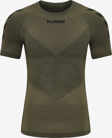 Hummel - Camiseta funcional en verde: frente