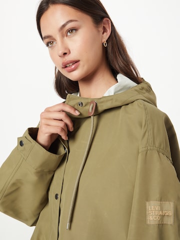 LEVI'S ® Преходно яке 'Rain Jacket' в зелено