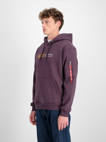 ALPHA INDUSTRIES Sweatshirt i lila