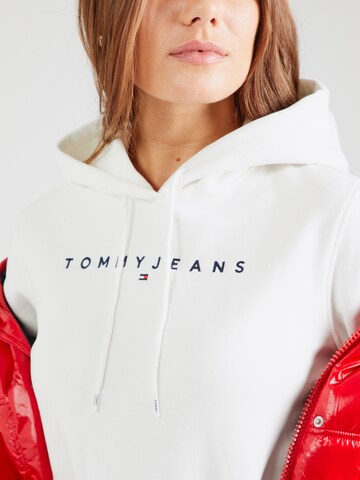 Tommy Jeans Mikina – bílá