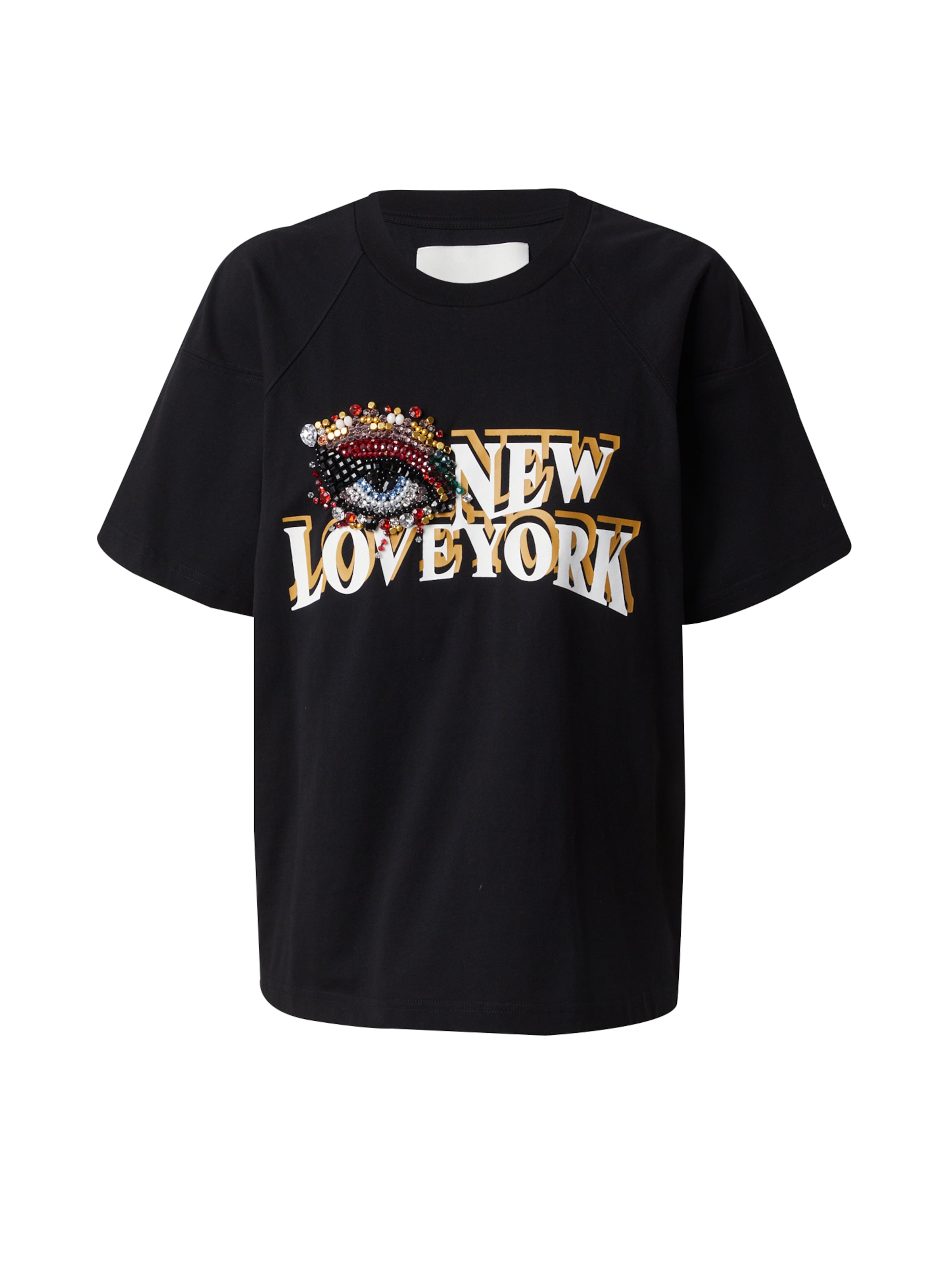 Maglietta 'EYE LOVE NY' di 3.1 Phillip Lim in nero: frontale