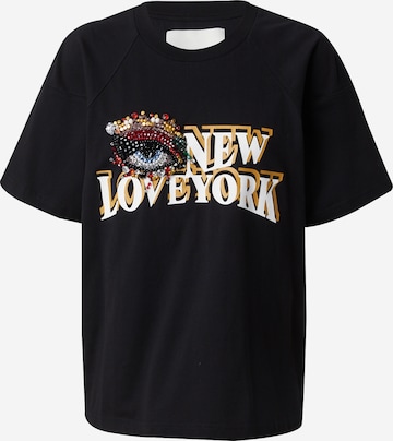 3.1 Phillip Lim Shirt 'EYE LOVE NY' in Black: front