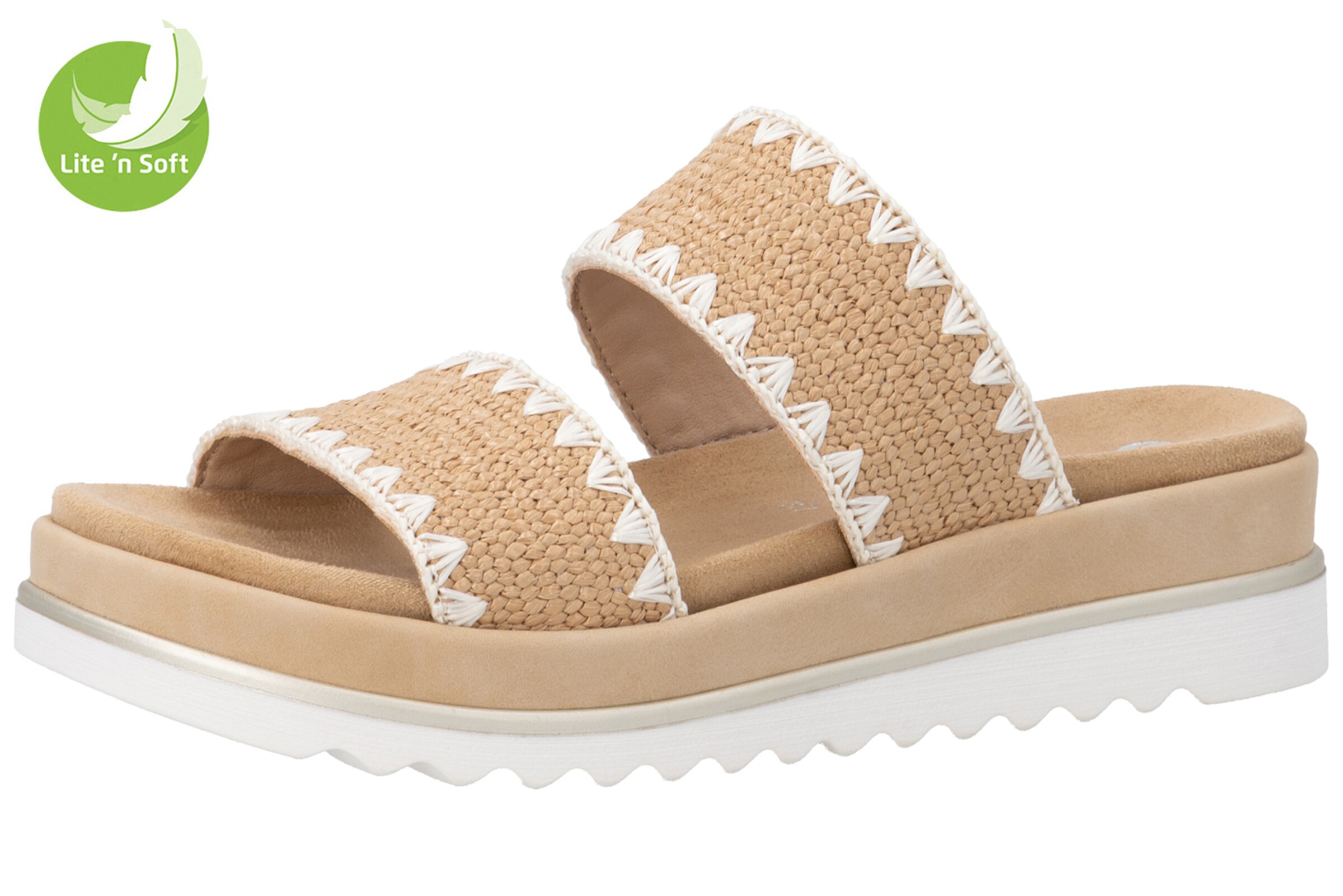 REMONTE Mules 'D3P52' in Beige: front