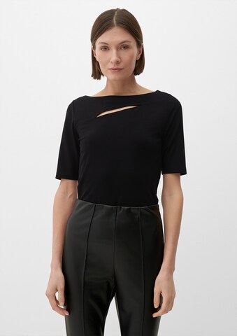 Tricou de la s.Oliver BLACK LABEL pe negru: față