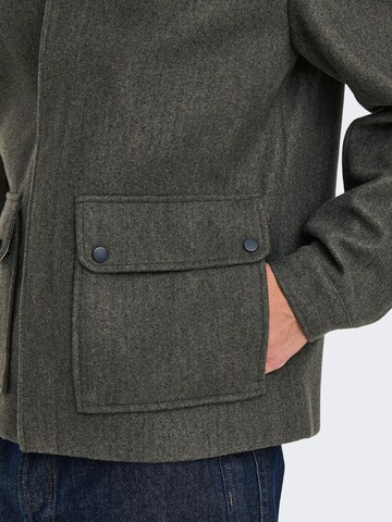 Only & Sons Between-season jacket 'Connor' in Grey