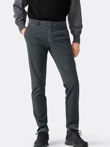 Coupe slim Pantalon chino 'Lupus' MMXGERMANY en gris : devant