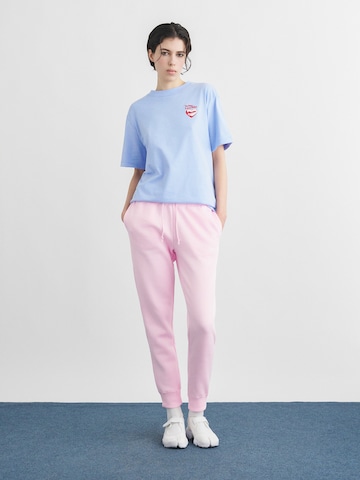 Nike Sportswear Ozke Hlače 'Phoenix Fleece' | roza barva