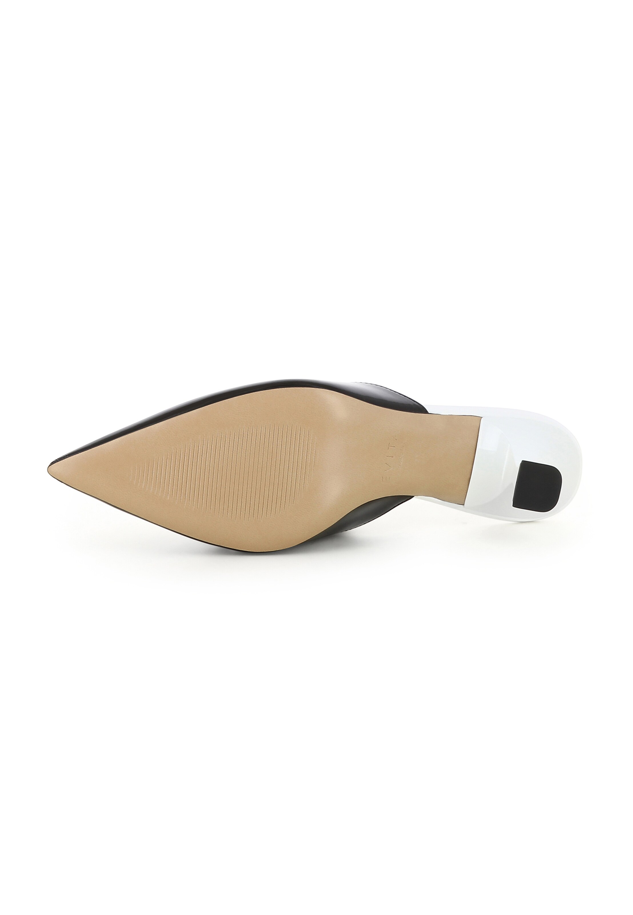 EVITA Muiltjes 'PERLA' in Zwart