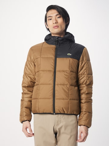 LACOSTE Winterjas in Bruin: voorkant