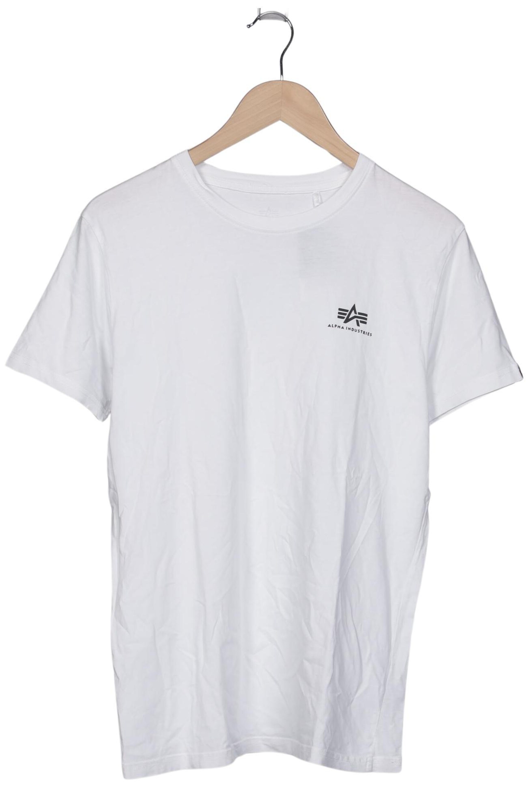 ALPHA INDUSTRIES Shirt in M in White: front