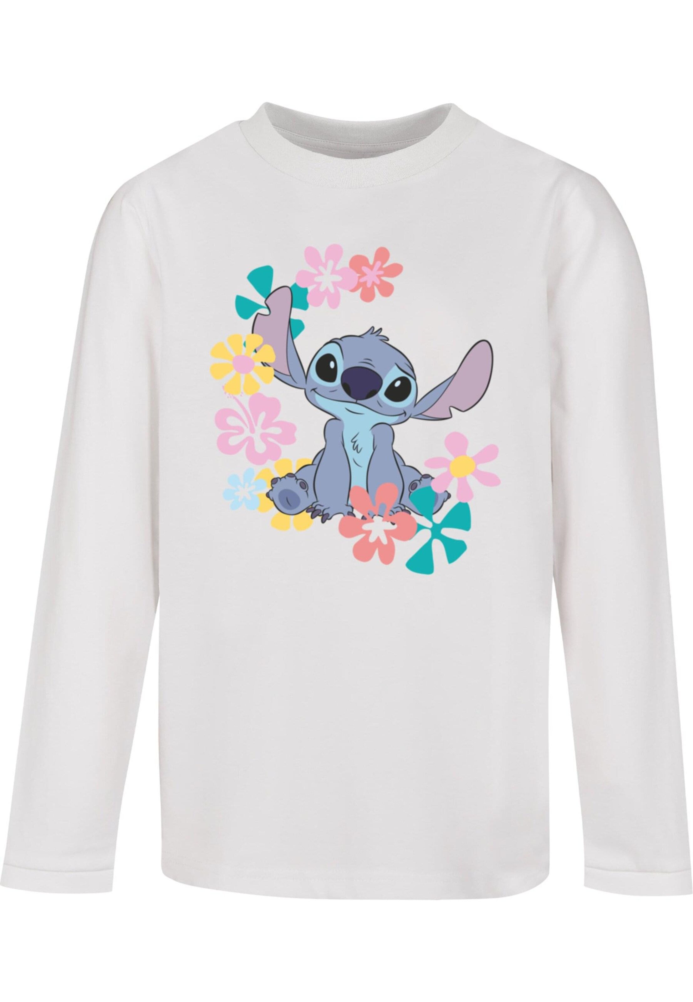 T-Shirt 'Lilo ans Stitch - Circle' ABSOLUTE CULT en blanc : devant