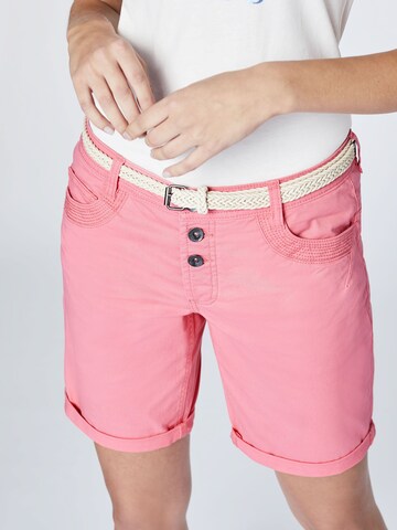 Oklahoma Premium Denim Regular Pants in Pink: front