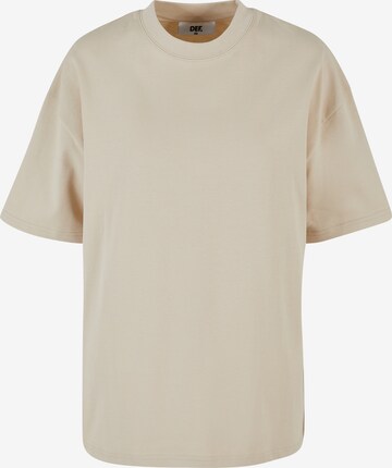 T-shirt DEF en beige : devant