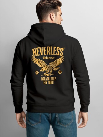 Neverless Sweatshirt 'Vintage Eagle' in Black