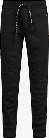 Retour Jeans Tapered Trousers 'Dean' in Black: front