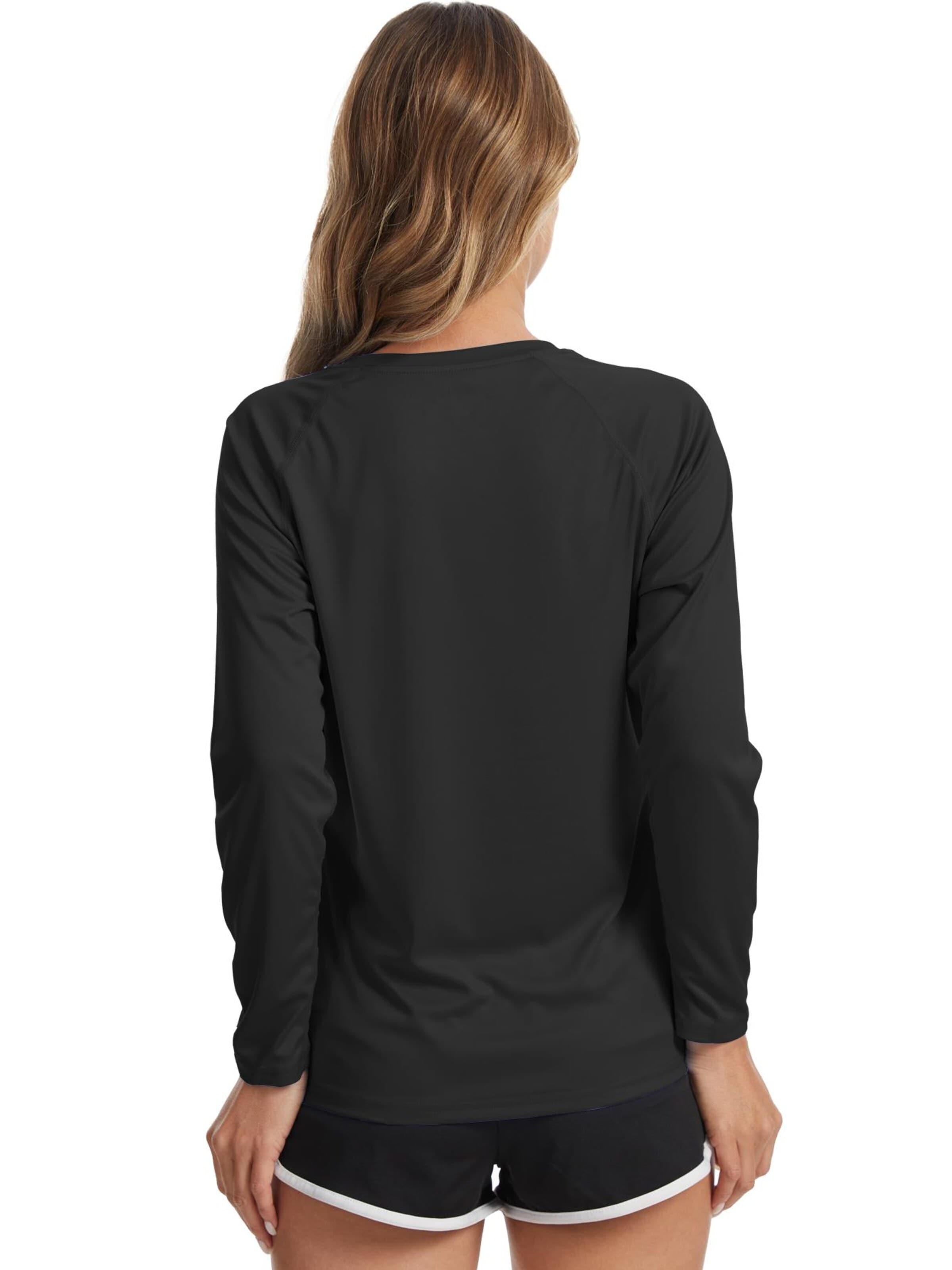MEETWEE Sporttop 'UV Protection Shirt' in Zwart