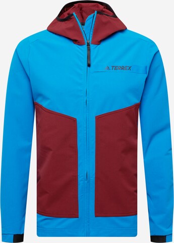 Veste outdoor ADIDAS TERREX en bleu : devant