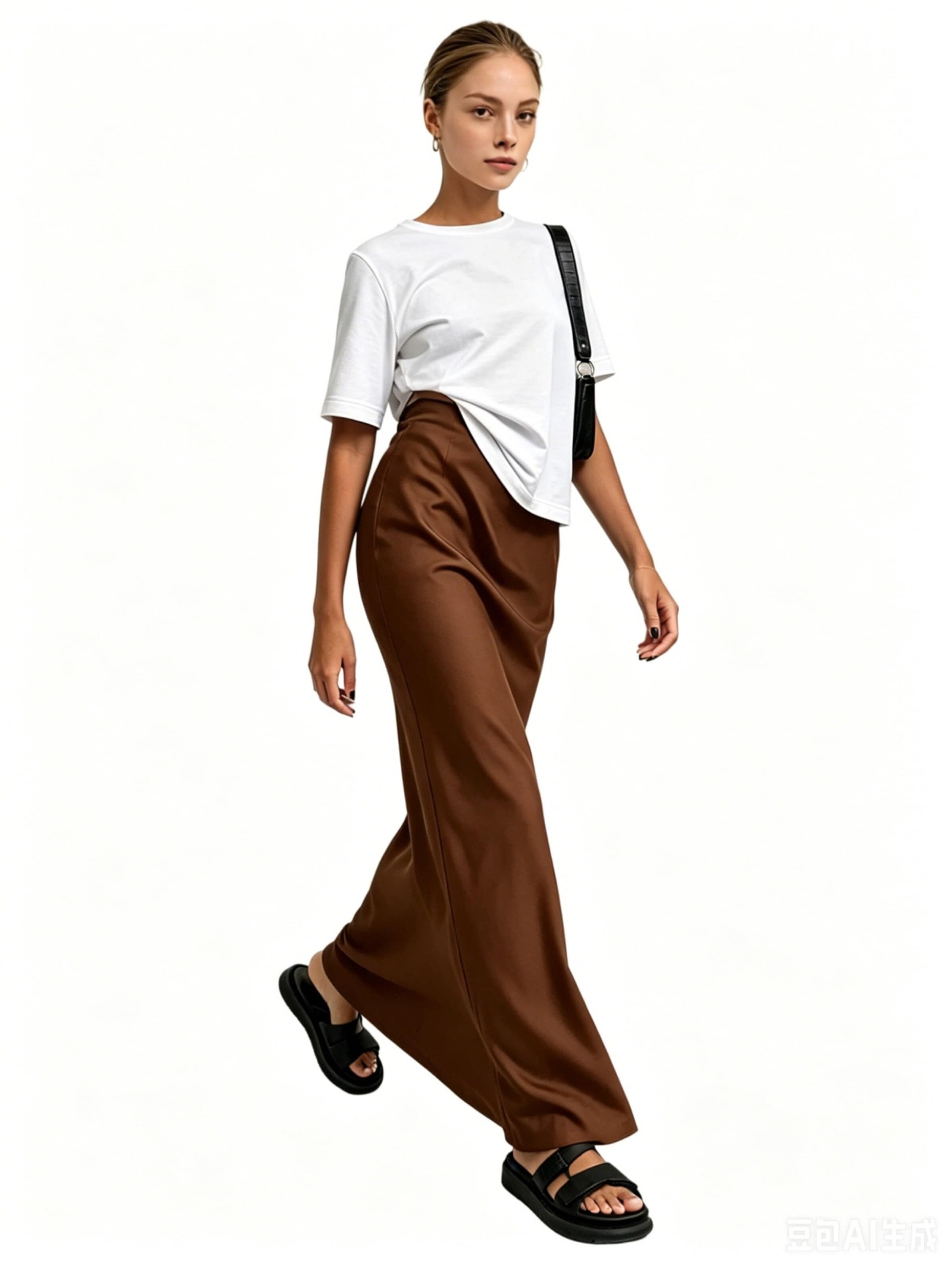Yesfashion Skirt in Brown